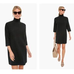 Tuckernuck Pomander Place Noir Vivianne Shimmer Turtleneck Dress Small NWT Black